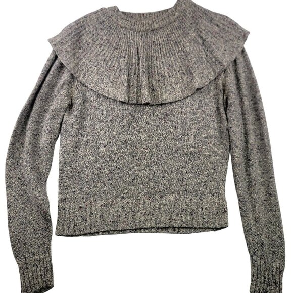 The Villager Womens Vintage Gray Sweater Cowl Neck Detail Medium Silk Wool Blend - Picture 1 of 8